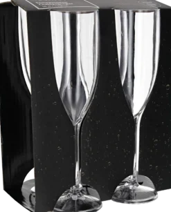 Champagneglas Plast
