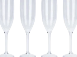 Champagneglas Plast
