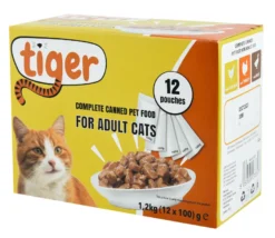 Menybox blötfoder Tiger